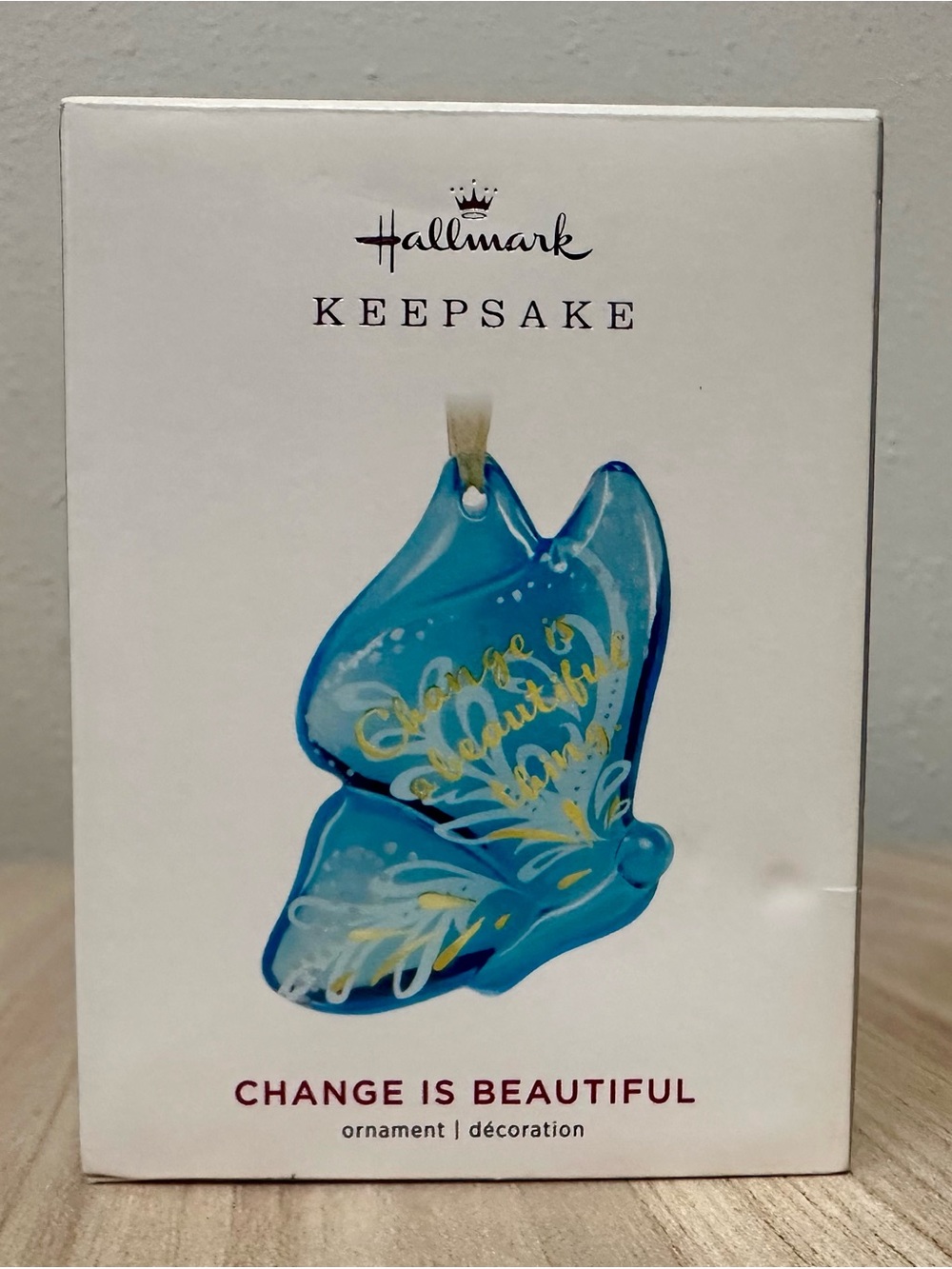 2019 Hallmark Keepsake "Change is Beautiful" butterfly ornament. NIB